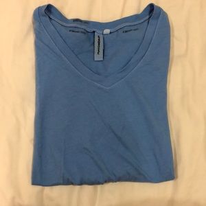 Light blue v-neck t-shirt